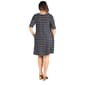 Plus Size 24/7 Comfort Apparel Stripe Shirt Dress - image 2