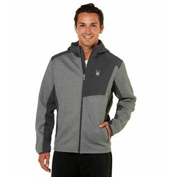 Mens Spyder Fleece Color Block Full Zip Jacket
