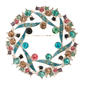 Napier Gold-Tone & Multi Wreath Pin - image 1