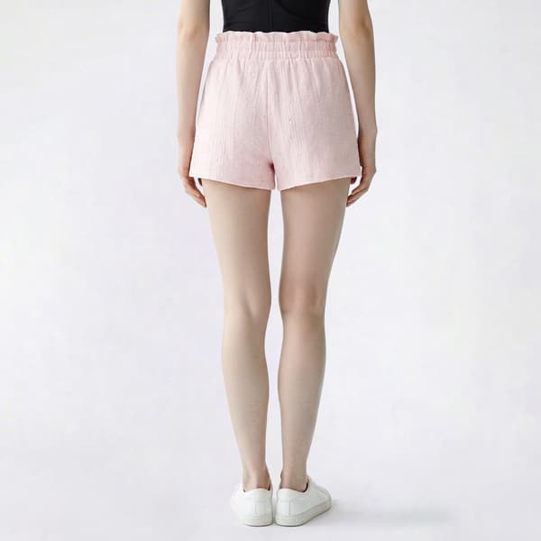 Juniors Derek Heart Jacquard High Rise Eyelet Shorts