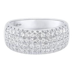 Nova Star® Sterling Silver & 1ctw. Lab Grown Diamond Fashion Ring