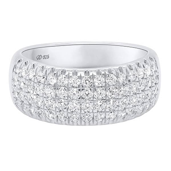 Nova Star® Sterling Silver & 1ctw. Lab Grown Diamond Fashion Ring