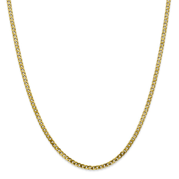 Unisex Gold Classics&#40;tm&#41; 10kt. 2.9mm 24in. Flat Beveled Curb Chain - image 