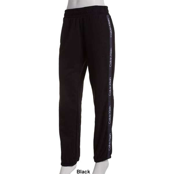 Womens Cavin Klein Performance Logo Strip High Waist Sweatpants