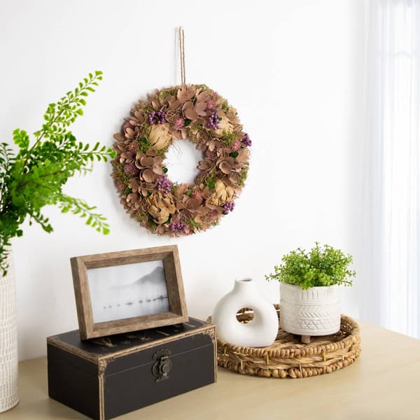 Northlight Seasonal Wooden Floral & Preserved Artichoke Wreath