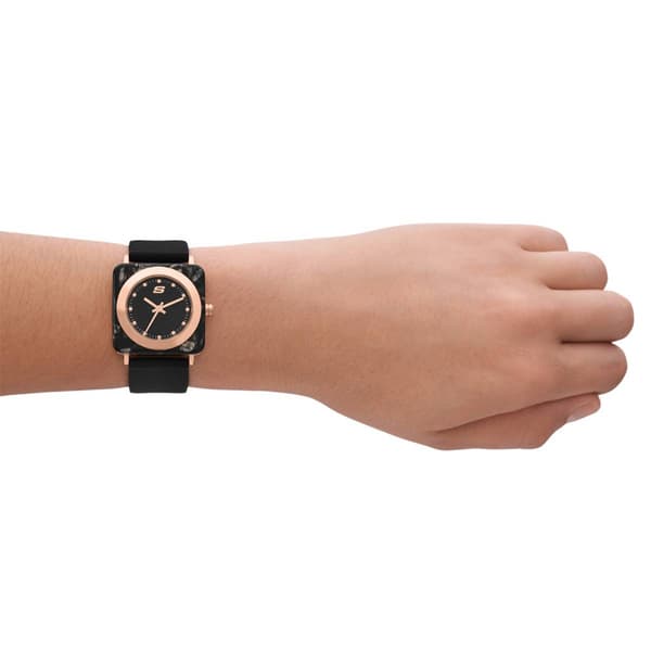 Womens Skechers Calabar Black Square Watch - SR6207