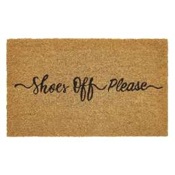 VCNY Home Shoes Off Please Outdoor Coir Doormat