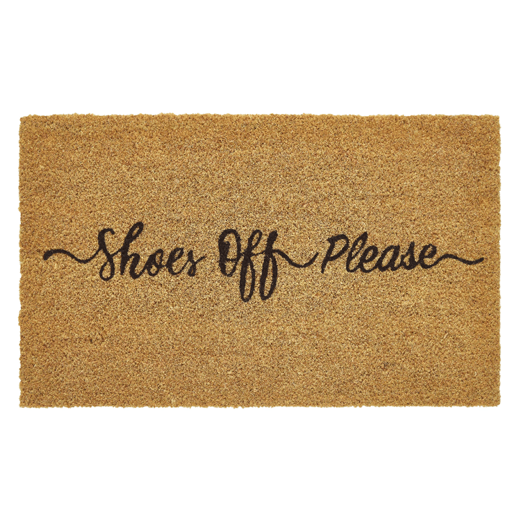 VCNY Home Shoes Off Please Outdoor Coir Doormat