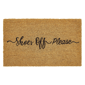 VCNY Home Shoes Off Please Outdoor Coir Doormat - image 1