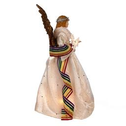Kurt S. Adler 14in. 10-Light Pride Angel Tree Topper