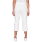 Womens Alfred Dunner Mykonos Floral Embroidery Fringe Hem Capris - image 1