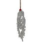 Northlight 8in. White "Merry Christmas" Wreath Cutout Ornament - image 5