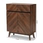 Baxton Studio Hartman Walnut Brown Finished Wood Shoe Cabinet - image 11