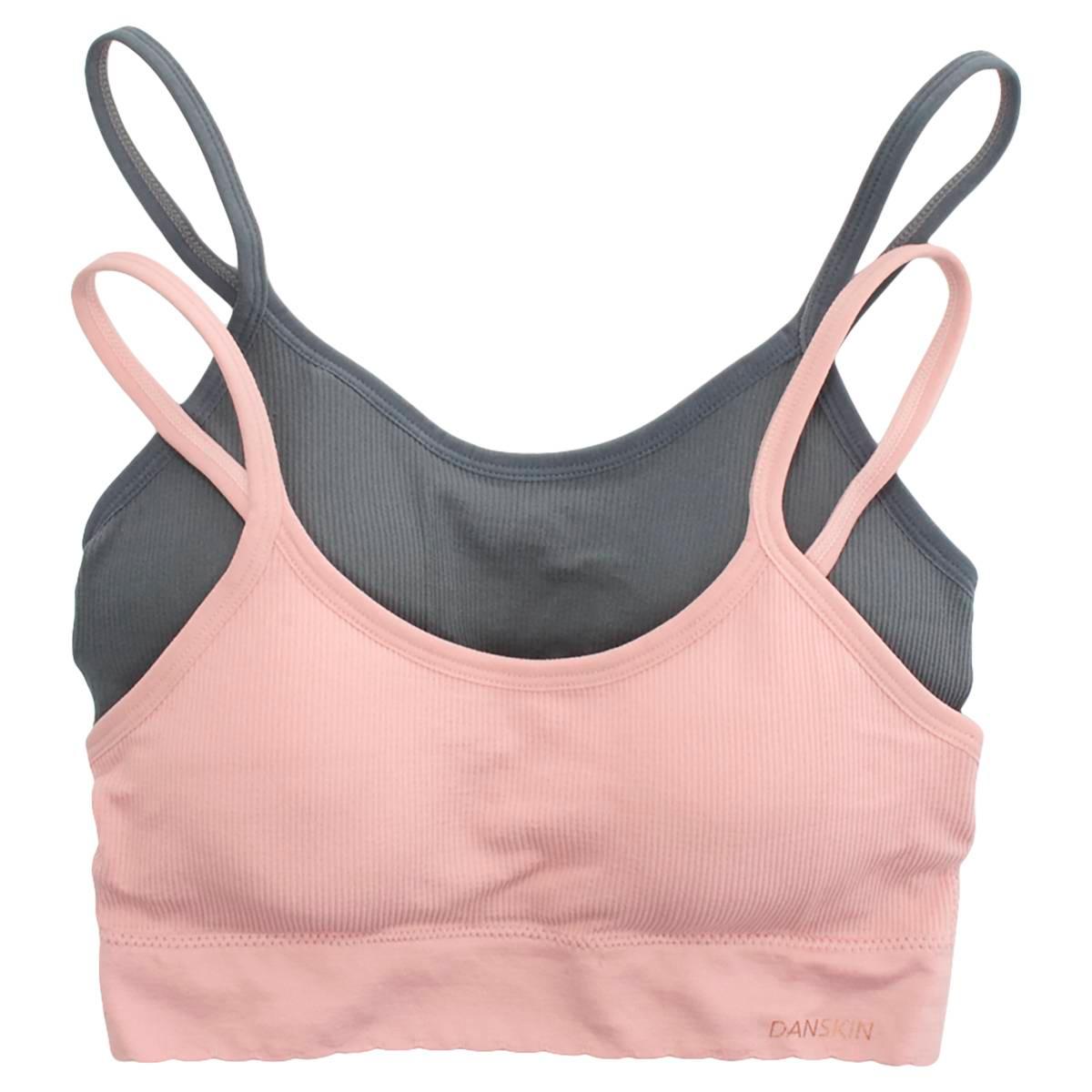 Womens Danskin 2pk. Seamless Rib Bralette -DS2987-2PKD
