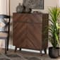 Baxton Studio Hartman Walnut Brown Finished Wood Shoe Cabinet - image 8