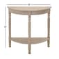 9th & Pike® Light Brown Traditional Half Moon Wood Console Table - image 4