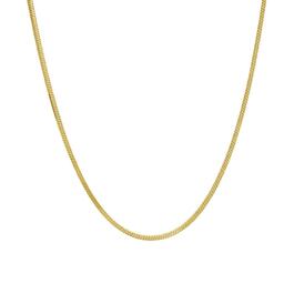 20in. Vermeil Square Snake Chain Necklace