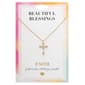 Beautiful Blessings Gold-tone Embellished Cross Necklace - image 1