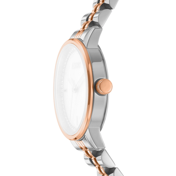 Womens DKNY Crystal Dial Two-Tone Rose Gold Watch - DK1L086M0095