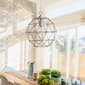 Elegant Designs Industrial 1 Bulb Hexagon Pendant Light Fixture - image 5