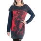 Womens 24/7 Comfort Apparel Floral Layered Long Sleeve Tunic Top - image 5