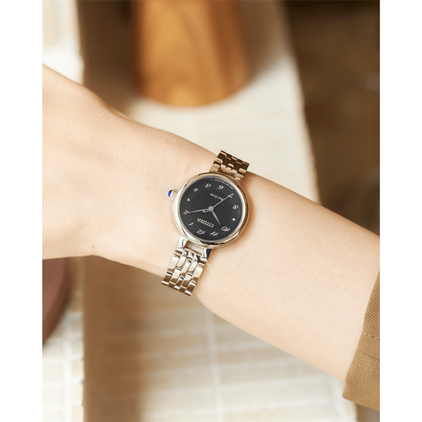 Womens Citizen® Eco-Drive L Classic Black Dial Watch - EM0990-81E