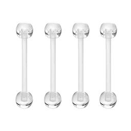 4pk. 14-Gauge Bioflex Tongue Retainer
