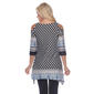 Womens White Mark Paisley Dot Cold Shoulder Tunic Maternity Top - image 3