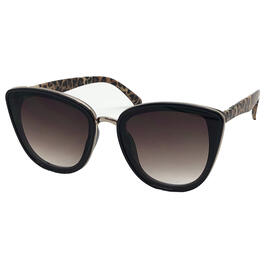 Womens Fantas Eyes Cat Eye with Metal Inlay Sunglasses