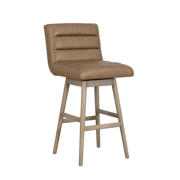 Armen Living Elias 26in. Faux Leather Counter Height Barstool - image 