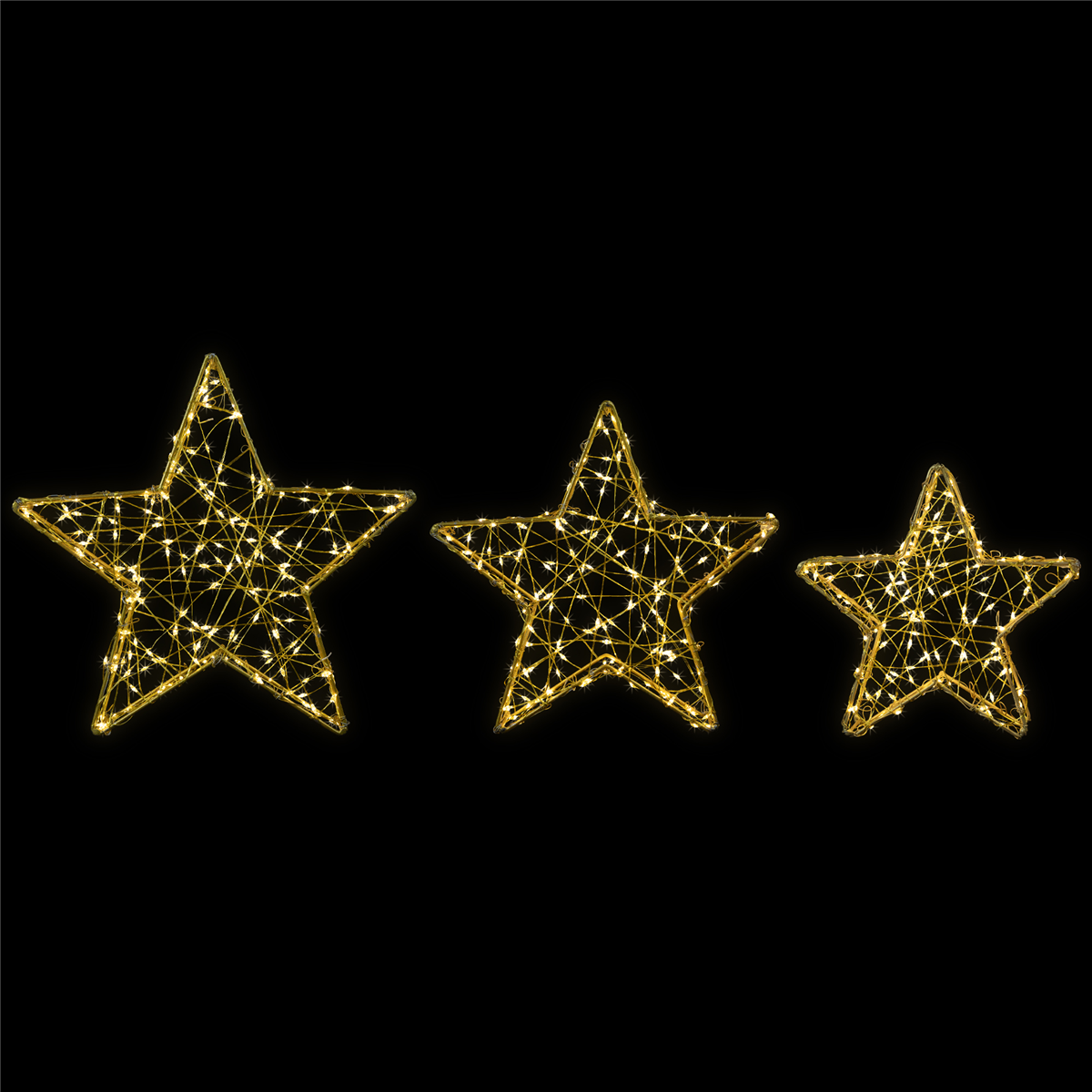 Northlight LED Stars Outdoor Christmas Decorations - Set of 3