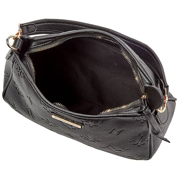 Adrienne Vittadini Embossed Logo Hobo