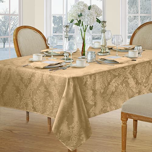 Elrene Barcelona Damask Tablecloth - image 