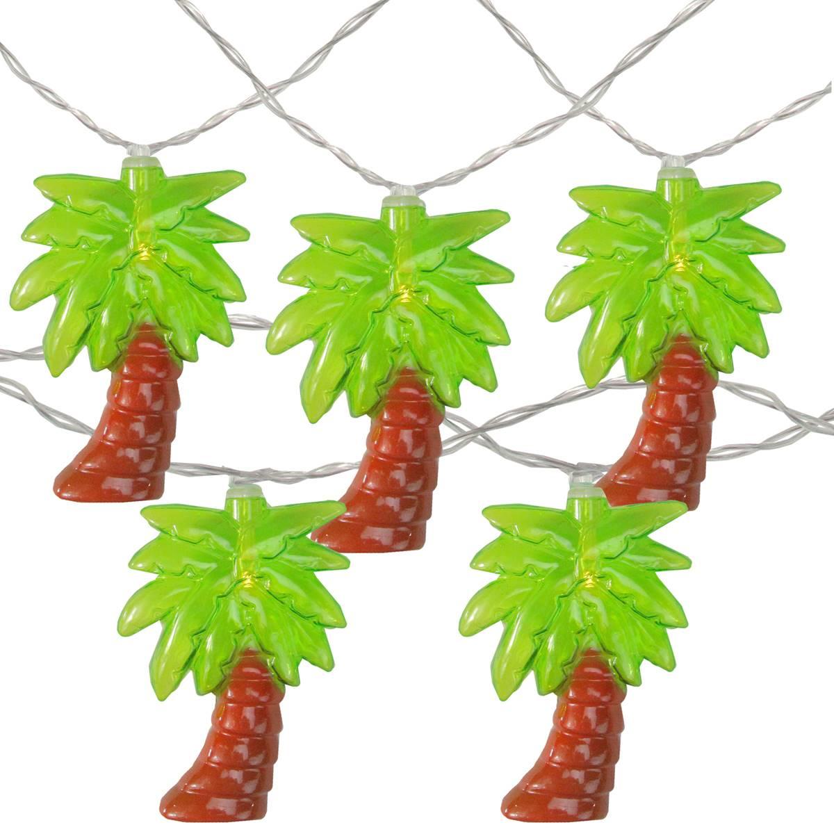 Northlight Seasonal 10pk. Palm Tree Summer LED String Lights