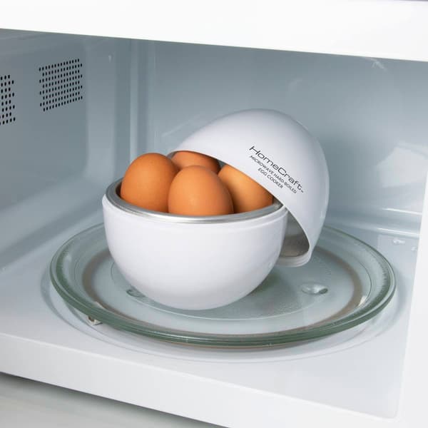 HomeCraft 4 Egg Microwave Hard Boiled Egg Cooker