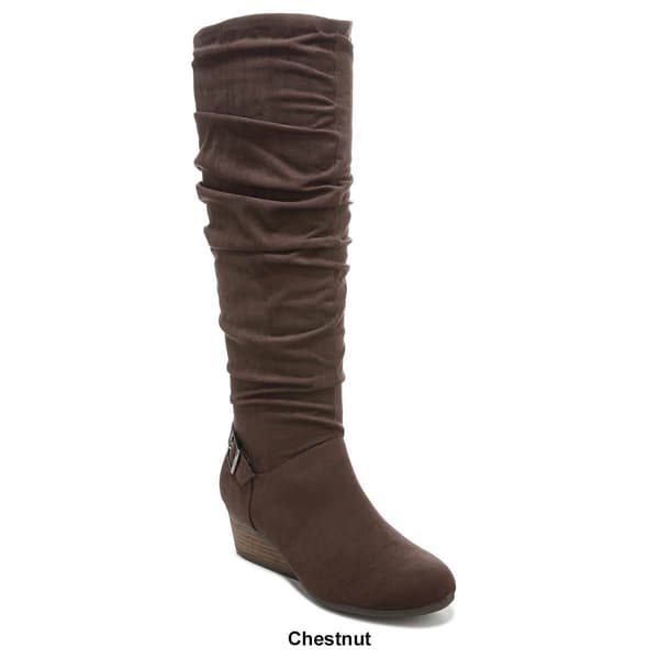 Womens Dr. Scholl's Break Free Knee-High Wedge Boots