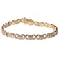 Gianni Argento 14kt. Gold Plated 1/4ctw. Diamond X Heart Bracelet - image 1