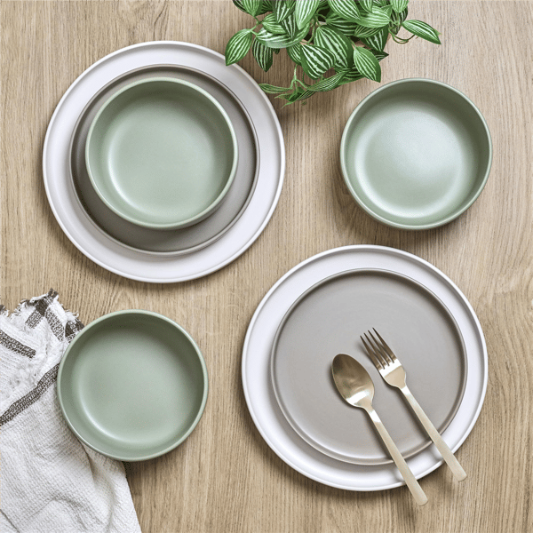 Sango Rollo Alta 12pc. Stoneware Dinnerware Set