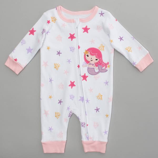 Baby Girl &#40;NB-9M&#41; Koala Baby Mermaid & Starfish Zip Sleep N Play - image 