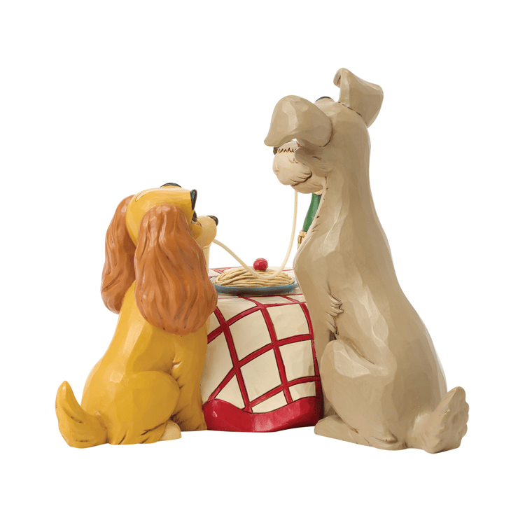 Jim Shore Disney Traditions Lady & Tramp Spaghetti Scene Figurine