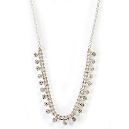 Rosa Rhinestones Crystal Rounds Frontal Necklace