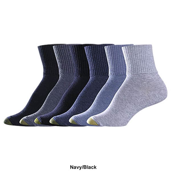 Womens Gold Toe® 6pk. Turn-Cuff Quarter Socks