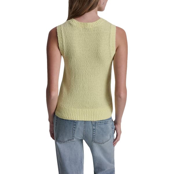 Womens DKNY Jeans Sleeveless Crew Neck Solid Sweater