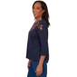 Petite Alfred Dunner Classics Embroidered Leaves Blouse - image 4