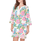 Womens Ruby Rd. Hothouse Florals 3/4 Sleeve Tropical Shift Dress - image 4