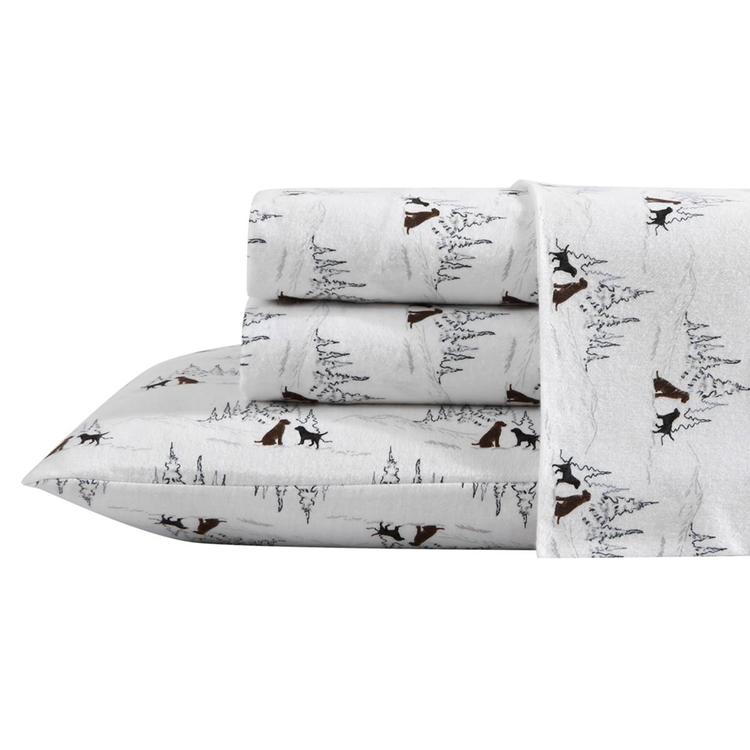 Eddie Bauer Dog Friends Cotton Flannel Sheet Set
