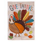 Evergreen Tom Turkey Thanksgiving Burlap Garden Flag - image 1