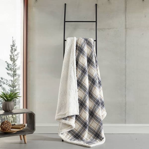 Eddie Bauer Edgewood Plaid Cotton Throw