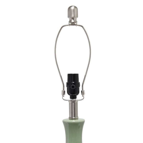Simple Designs 26.2in. Ceramic Tear Drop Table Lamp