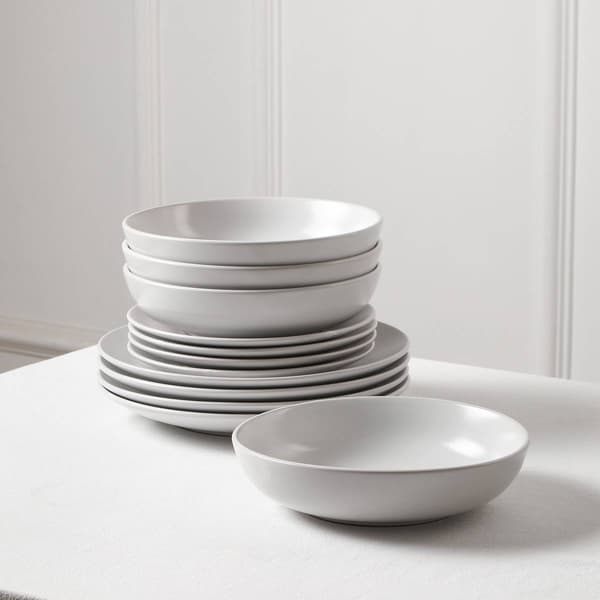 Earth & Clay Mia 12-Piece Stoneware Dinnerware Set